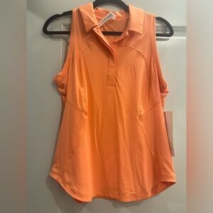 Quick drying sleeveless polo